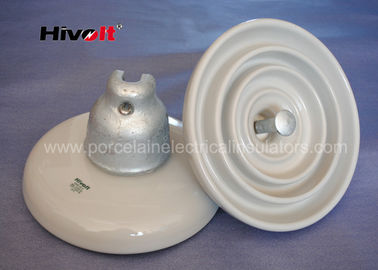 ANSI 52-3 White Disc Suspension Insulator For Distribution Power Lines