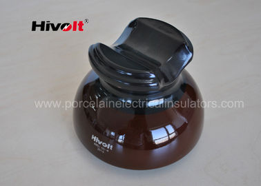 ANSI স্ট্যান্ডার্ড 55-4 পিন টাইপ Insulators রেডিও ফ্রি গ্লেজের সঙ্গে বাদামী রঙ