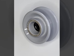 এএনএসআই স্ট্যান্ডার্ড ৫৬-২ পোরসেলান পিন আইসোলেটর ৩৩ কেভি সেমি কন্ডাক্টিভ গ্লেজ সহ